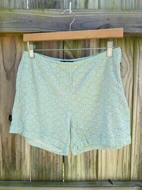 Sea Glass Eyelet Shorts | Mermaidcore Low-Rise Mini Shorts